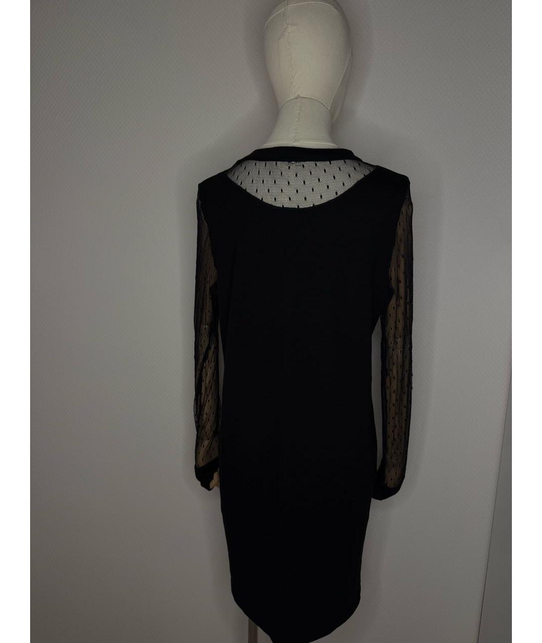 CHLOE Черное шерстяное повседневное платье, фото 4