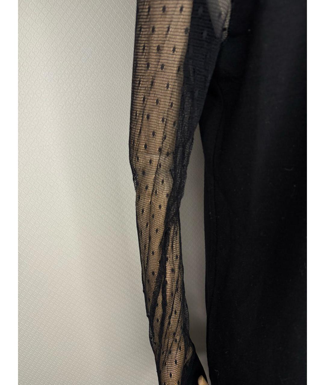 CHLOE Черное шерстяное повседневное платье, фото 5