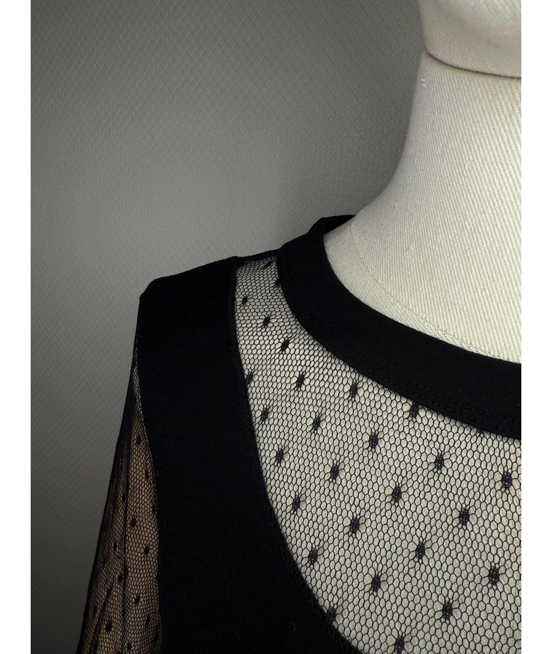 CHLOE Черное шерстяное повседневное платье, фото 2