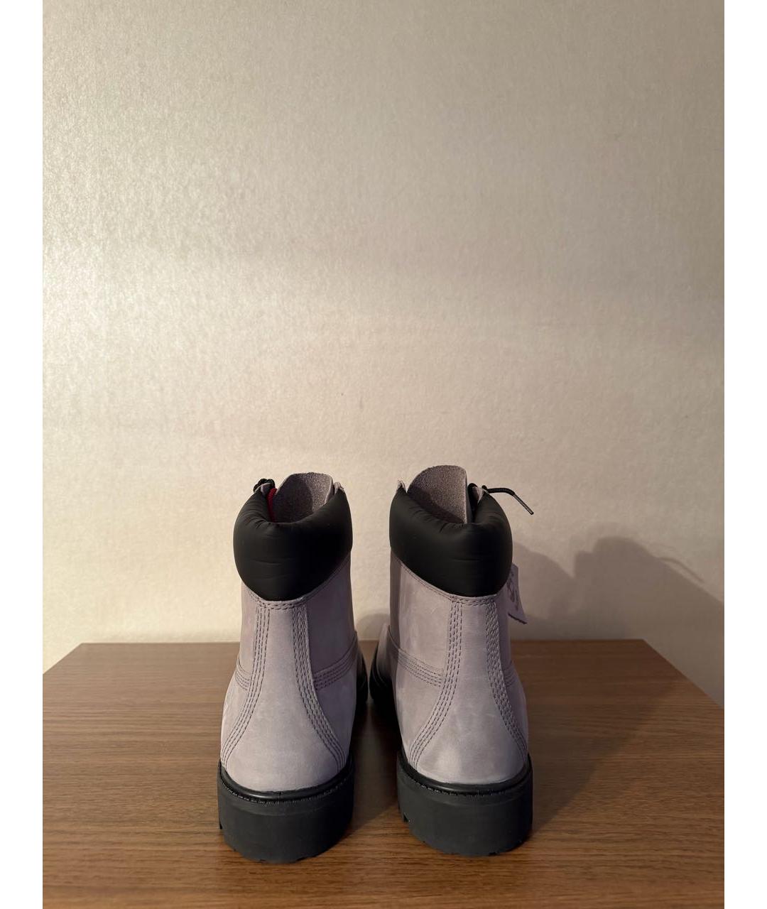TIMBERLAND Серые нубуковые высокие ботинки, фото 4
