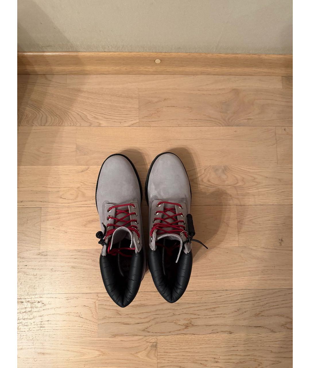 TIMBERLAND Серые нубуковые высокие ботинки, фото 3