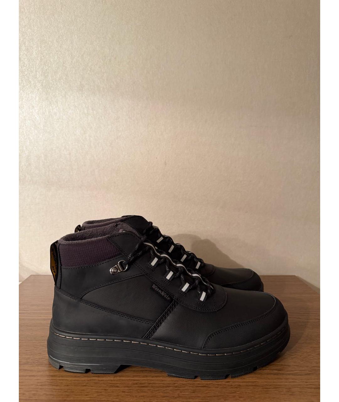 DR. MARTENS Черные кожаные высокие ботинки, фото 7