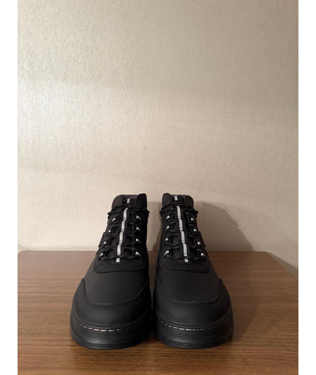 DR. MARTENS Черные кожаные высокие ботинки, фото 2