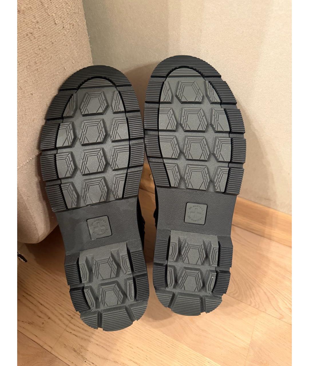 DR. MARTENS Черные кожаные высокие ботинки, фото 5