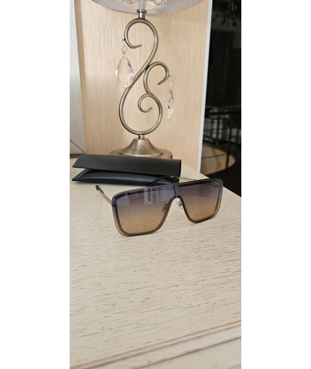 SAINT LAURENT Черные пластиковые солнцезащитные очки, фото 2