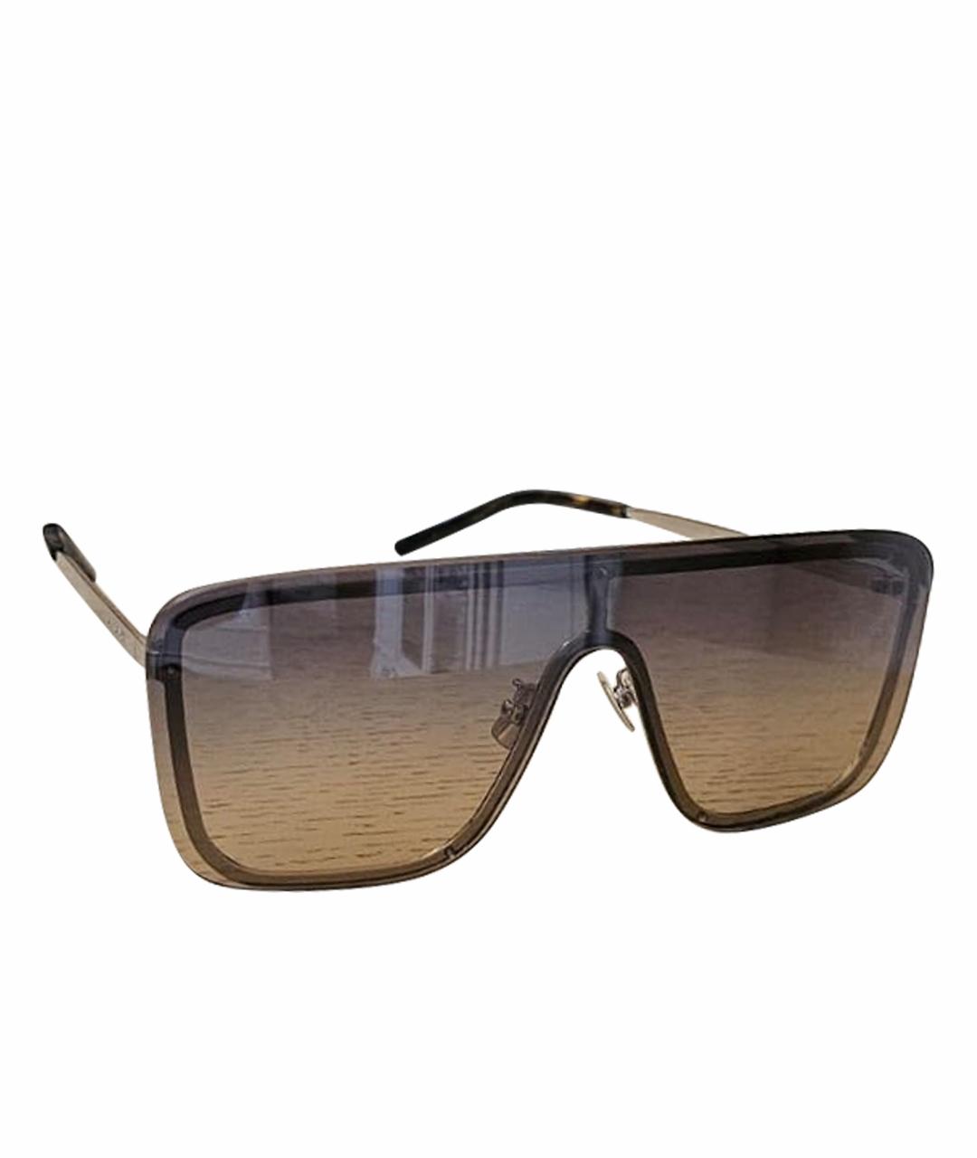 SAINT LAURENT Черные пластиковые солнцезащитные очки, фото 1