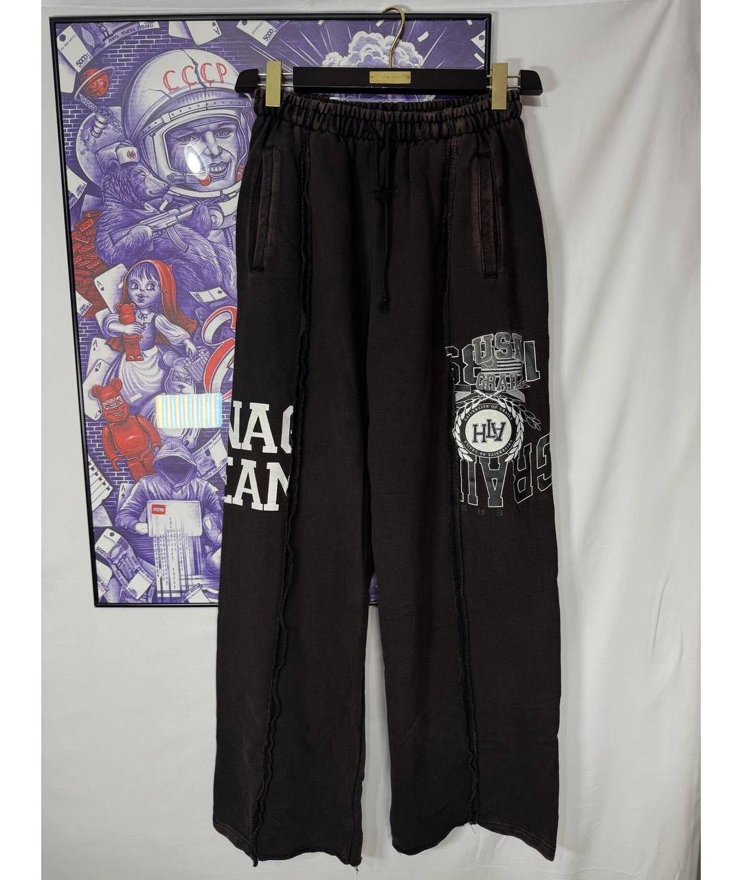 GRAILZ PROJECT G/R Черные хлопковые повседневные брюки, фото 4