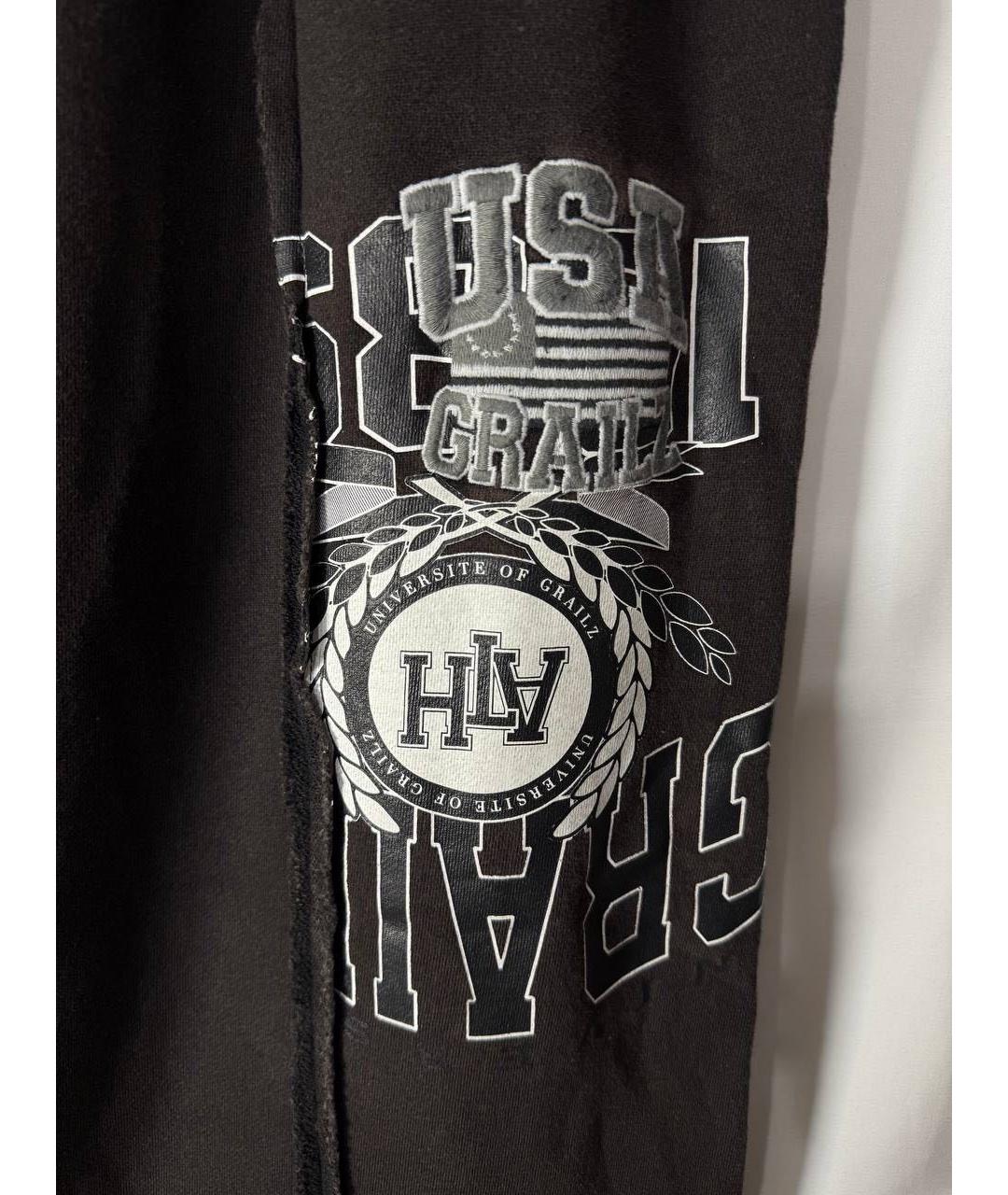 GRAILZ PROJECT G/R Черные хлопковые брюки широкие, фото 6