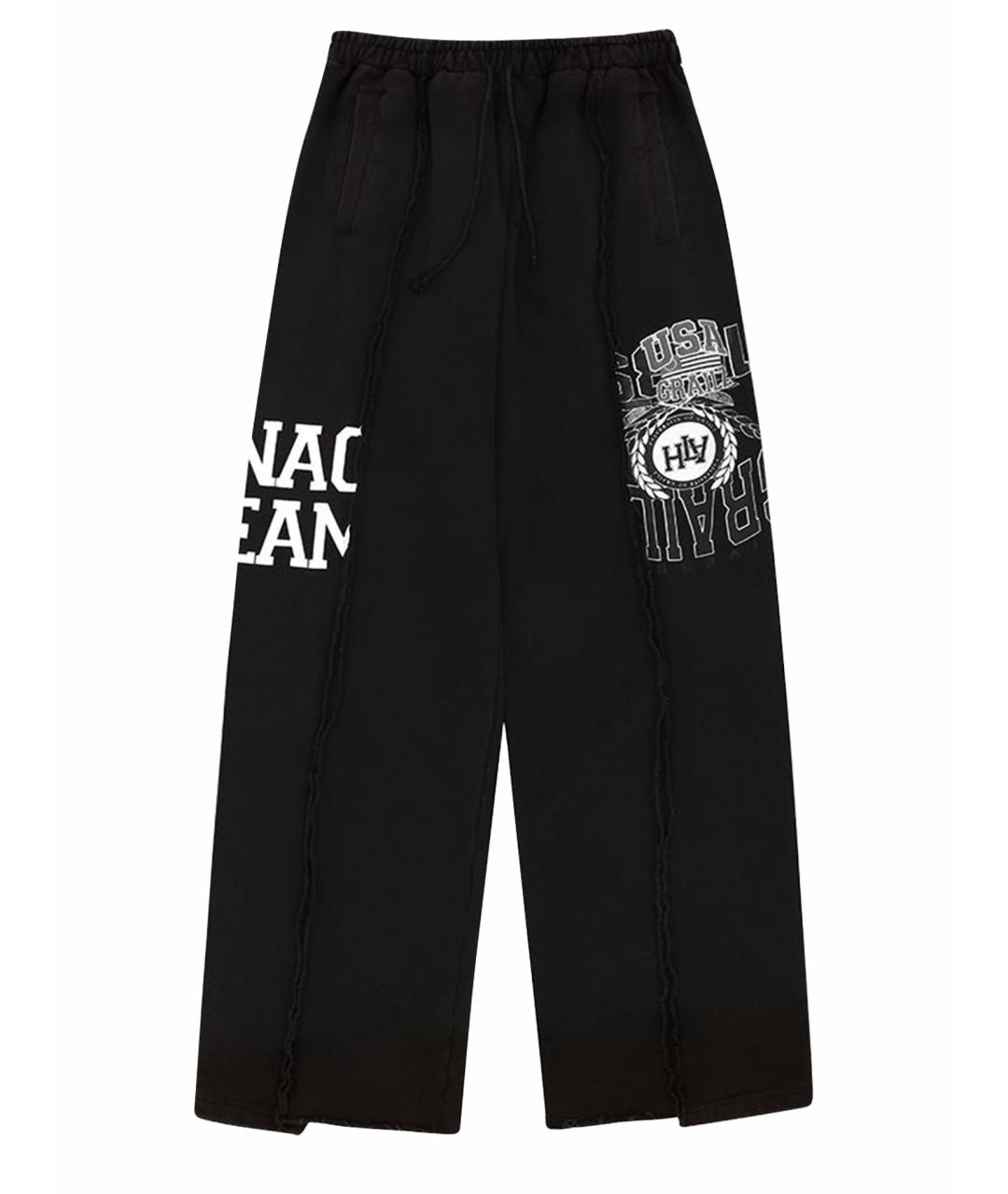 GRAILZ PROJECT G/R Черные хлопковые брюки широкие, фото 1