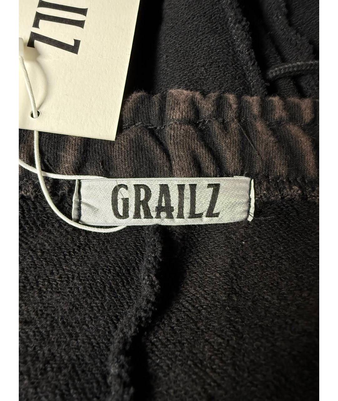 GRAILZ PROJECT G/R Черные хлопковые брюки широкие, фото 8