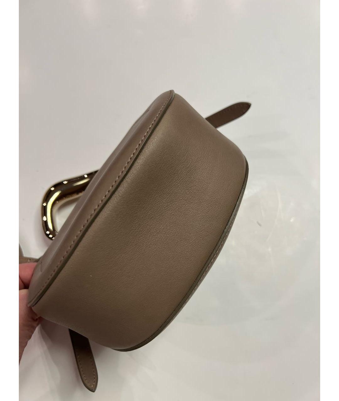 CHLOE Бежевая кожаная сумка через плечо, фото 5