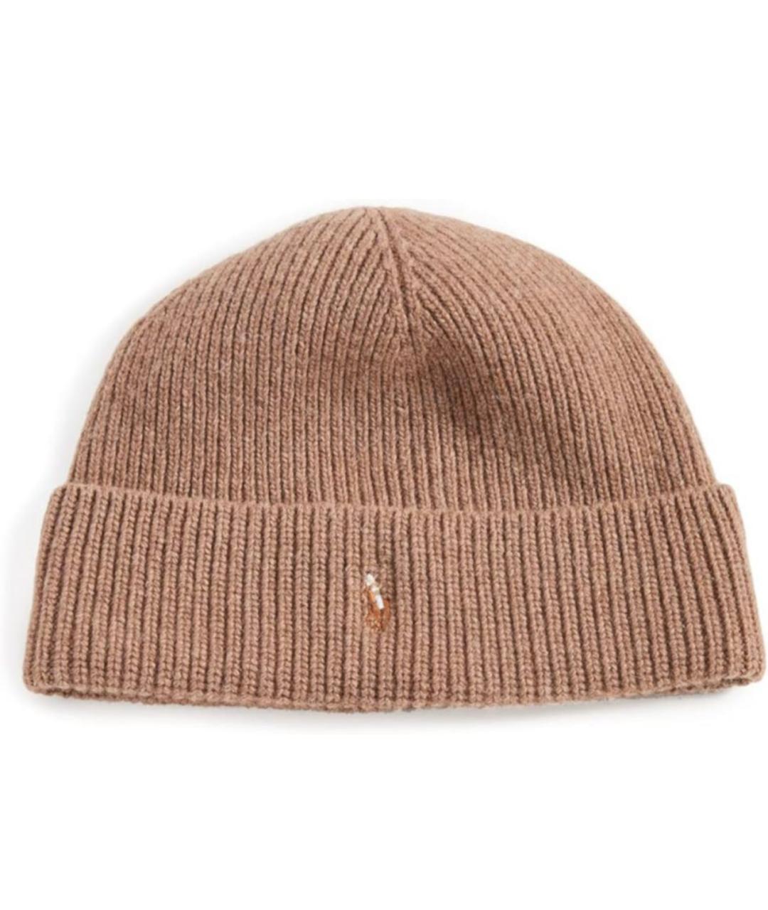 POLO RALPH LAUREN Бежевая шерстяная шапка, фото 4