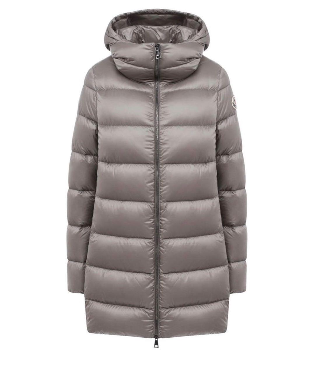 MONCLER Серый пуховик, фото 1