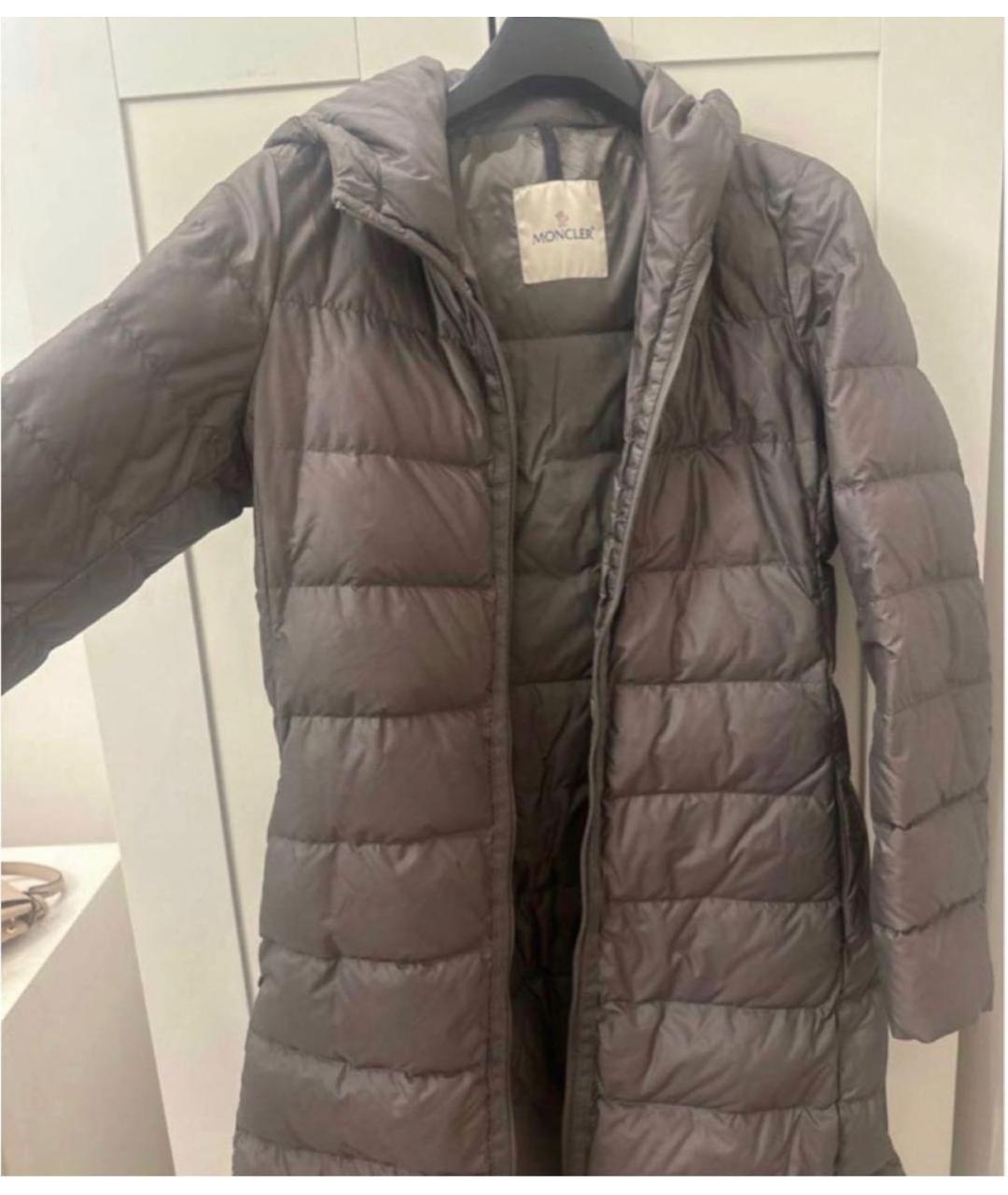 MONCLER Серый пуховик, фото 3