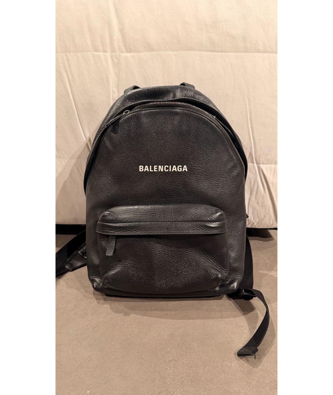 BALENCIAGA Черный кожаный рюкзак, фото 8