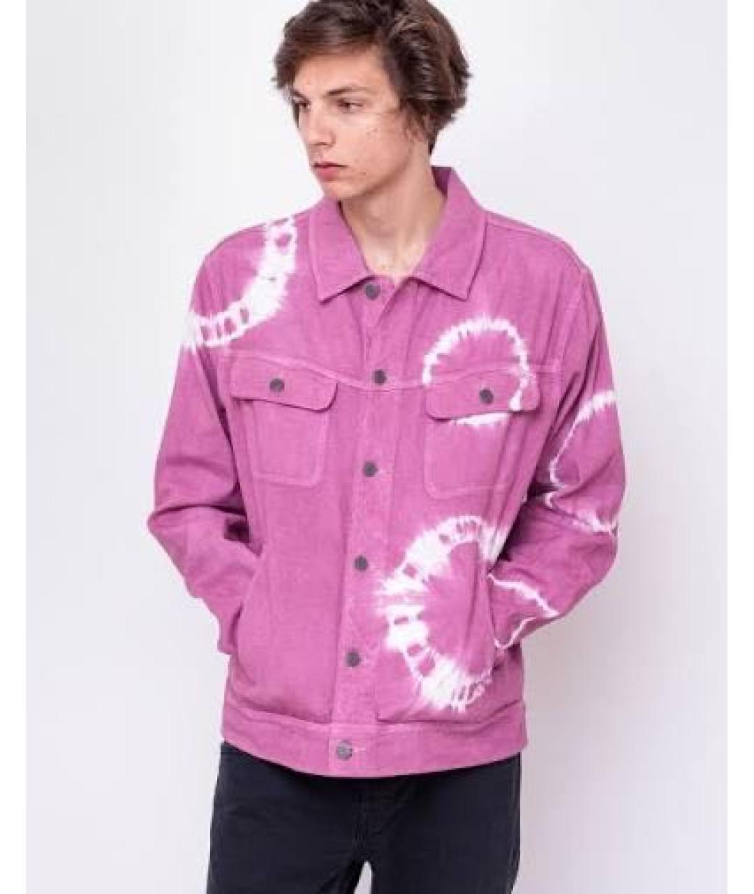 STUSSY Фиолетовая деним куртка, фото 6