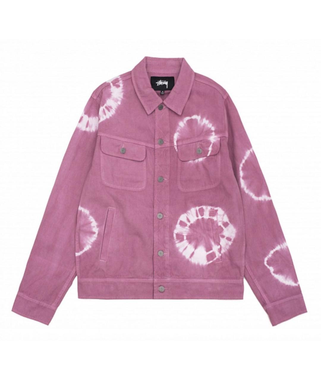 STUSSY Фиолетовая деним куртка, фото 1