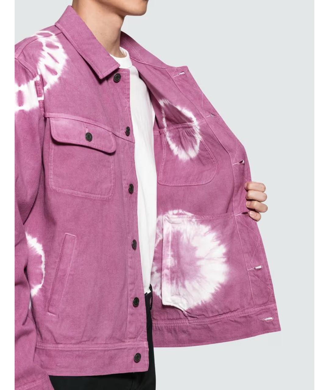 STUSSY Фиолетовая деним куртка, фото 4