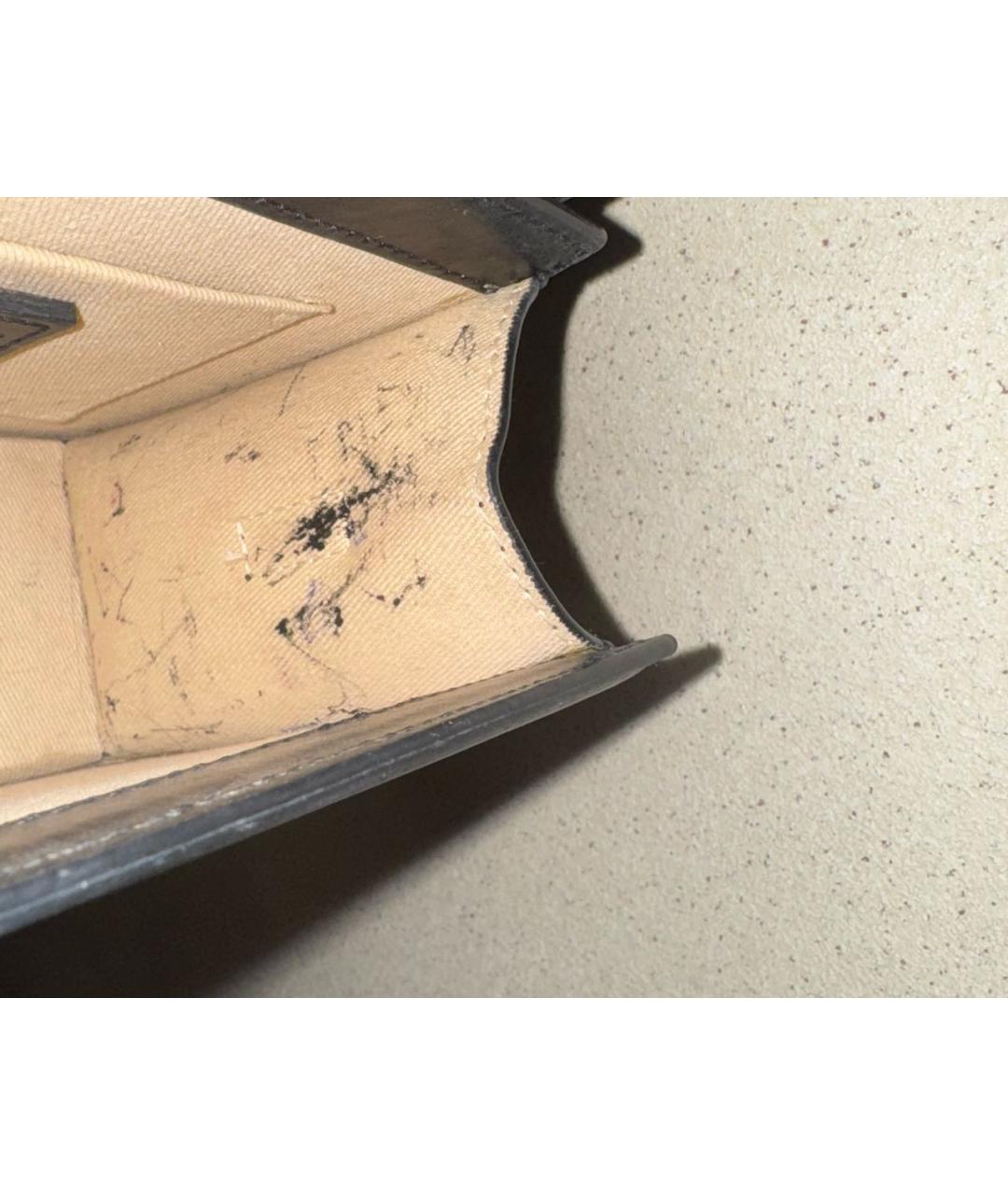 JACQUEMUS Черная кожаная сумка с короткими ручками, фото 3