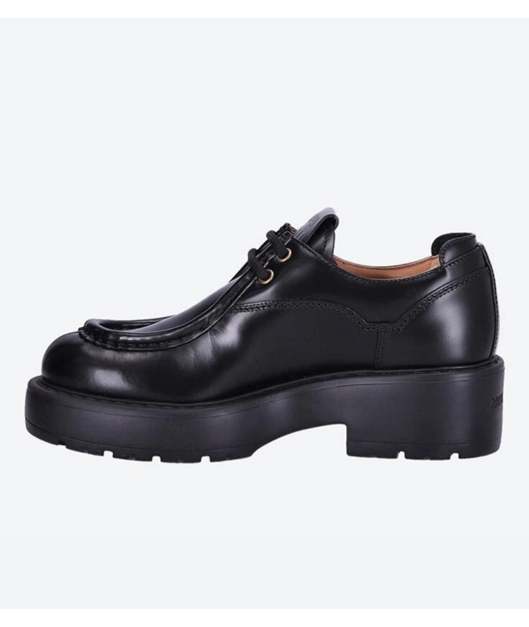 MIU MIU Черные кожаные ботинки, фото 4