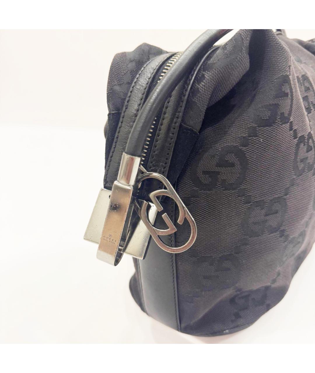 GUCCI Черная тканевая сумка через плечо, фото 7