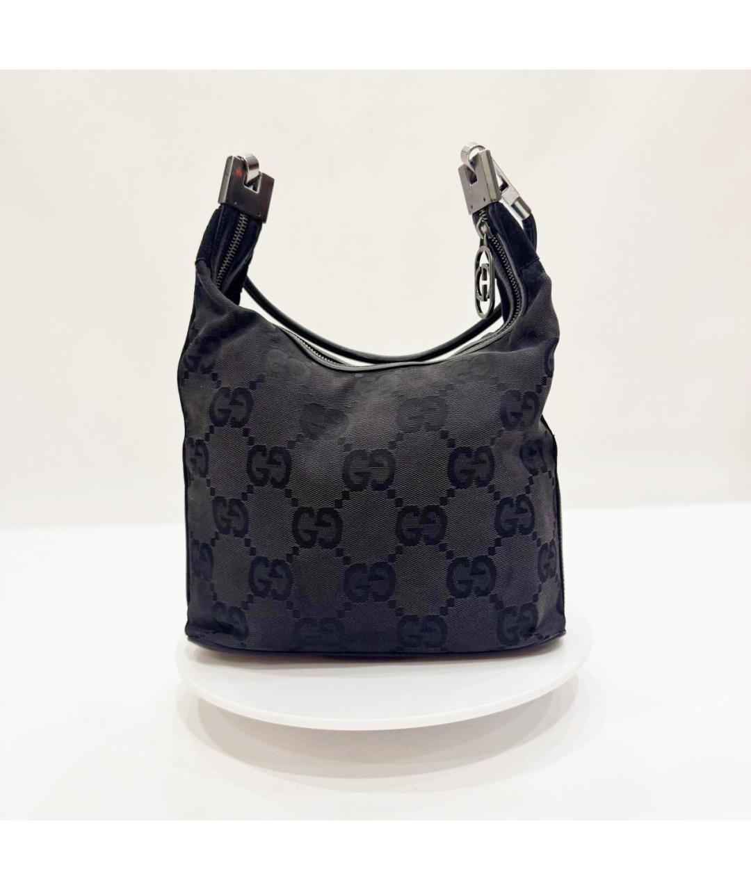 GUCCI Черная тканевая сумка через плечо, фото 4