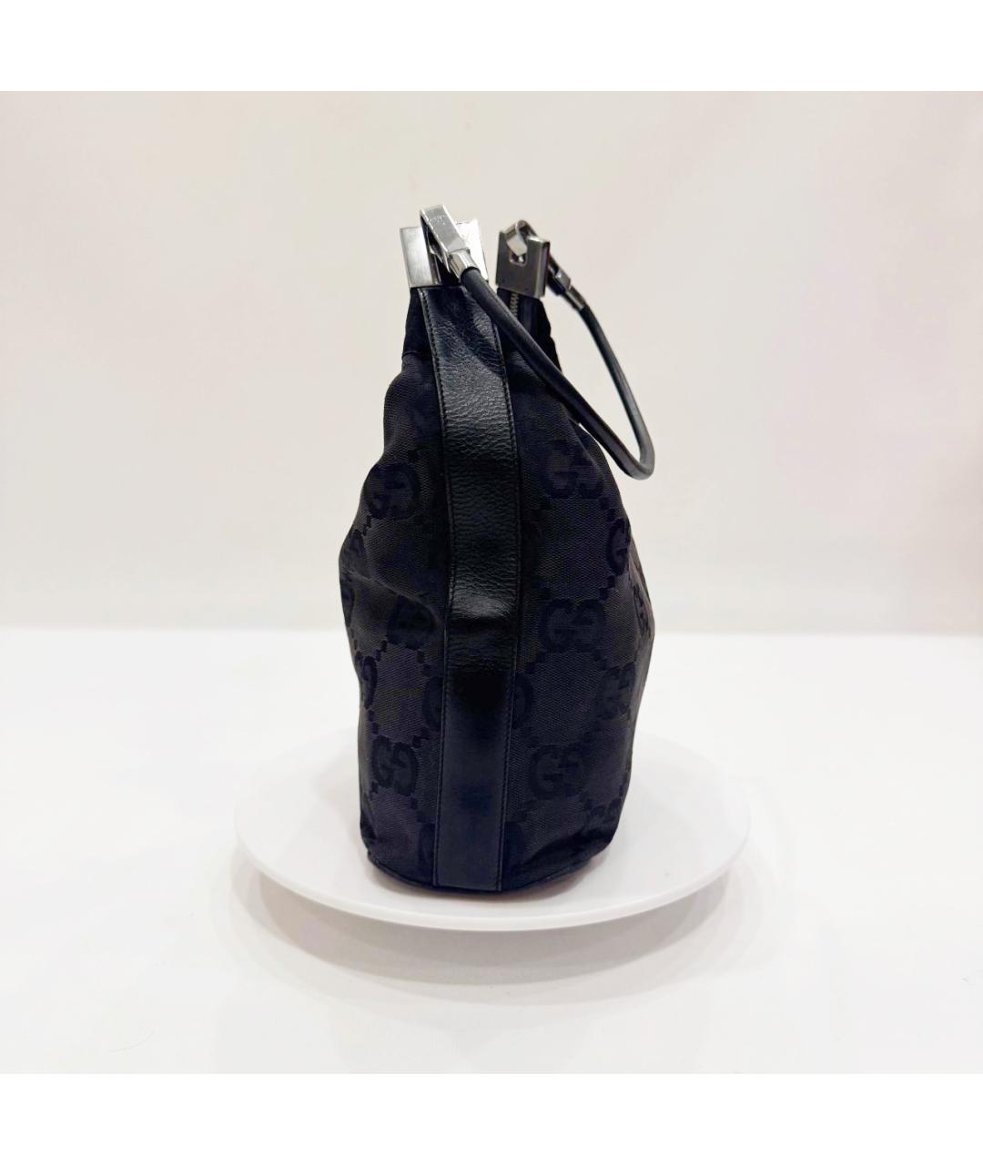 GUCCI Черная тканевая сумка через плечо, фото 5
