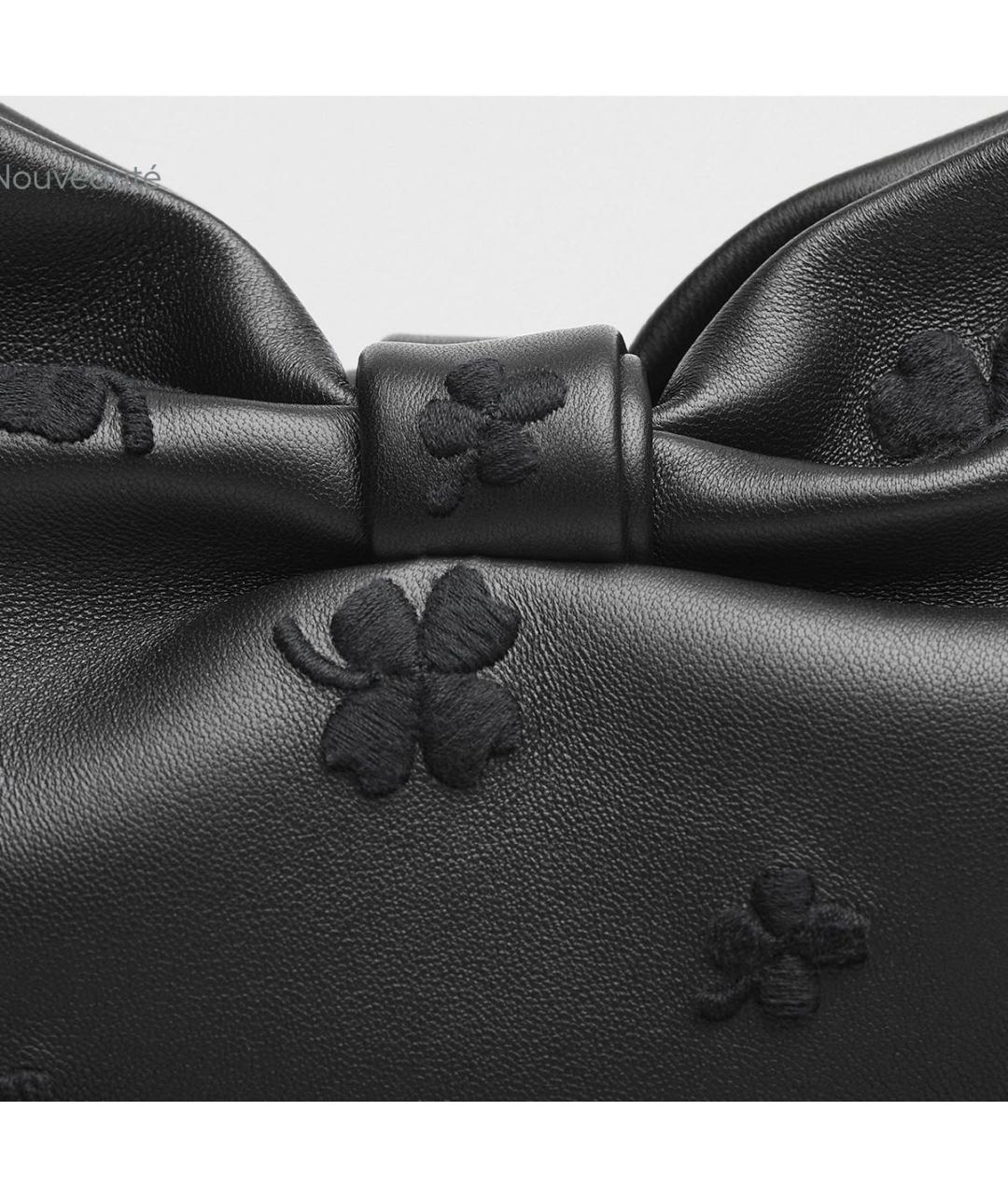 CHRISTIAN DIOR Черная кожаная сумка через плечо, фото 4