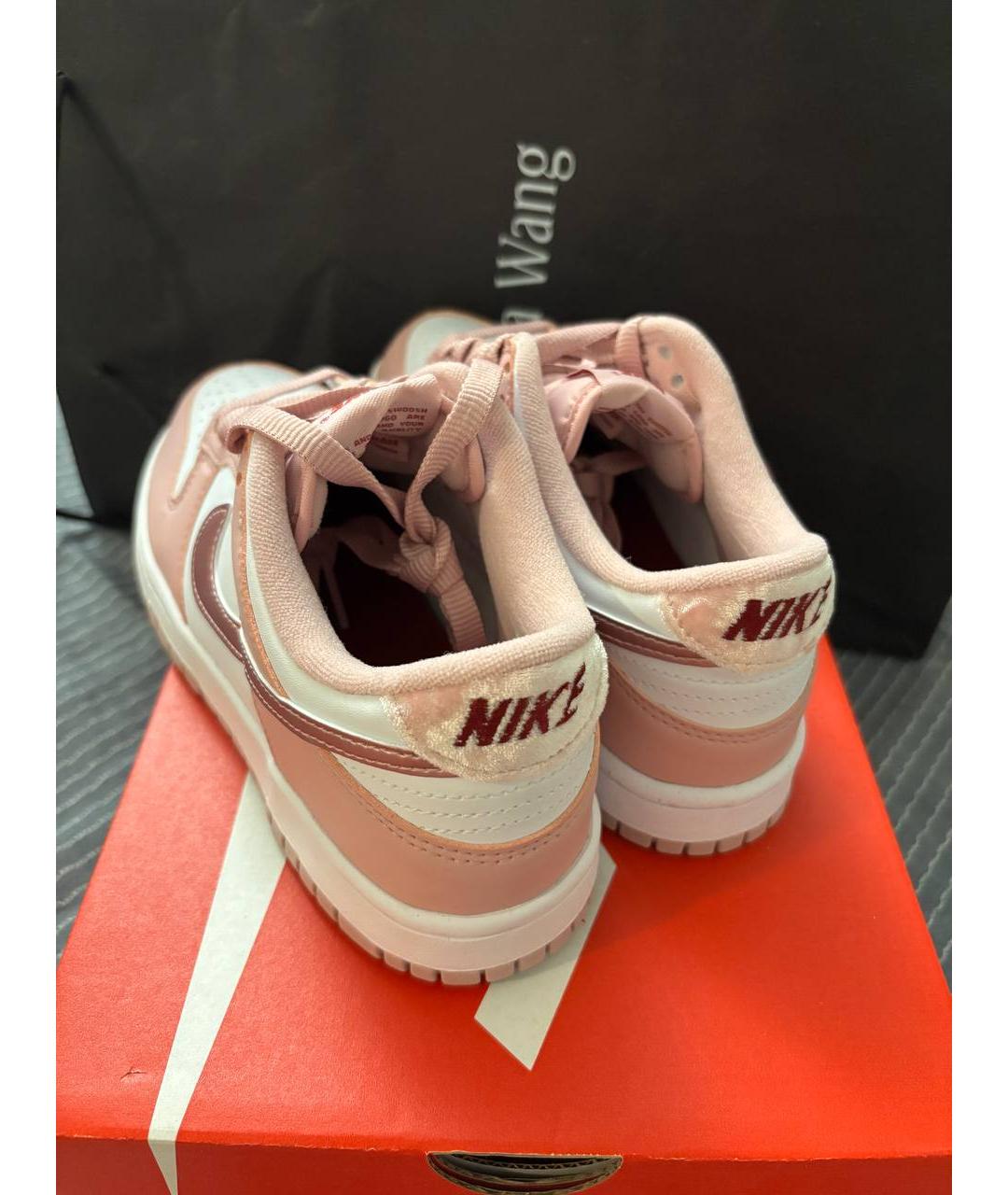 NIKE Розовые кожаные кроссовки, фото 7