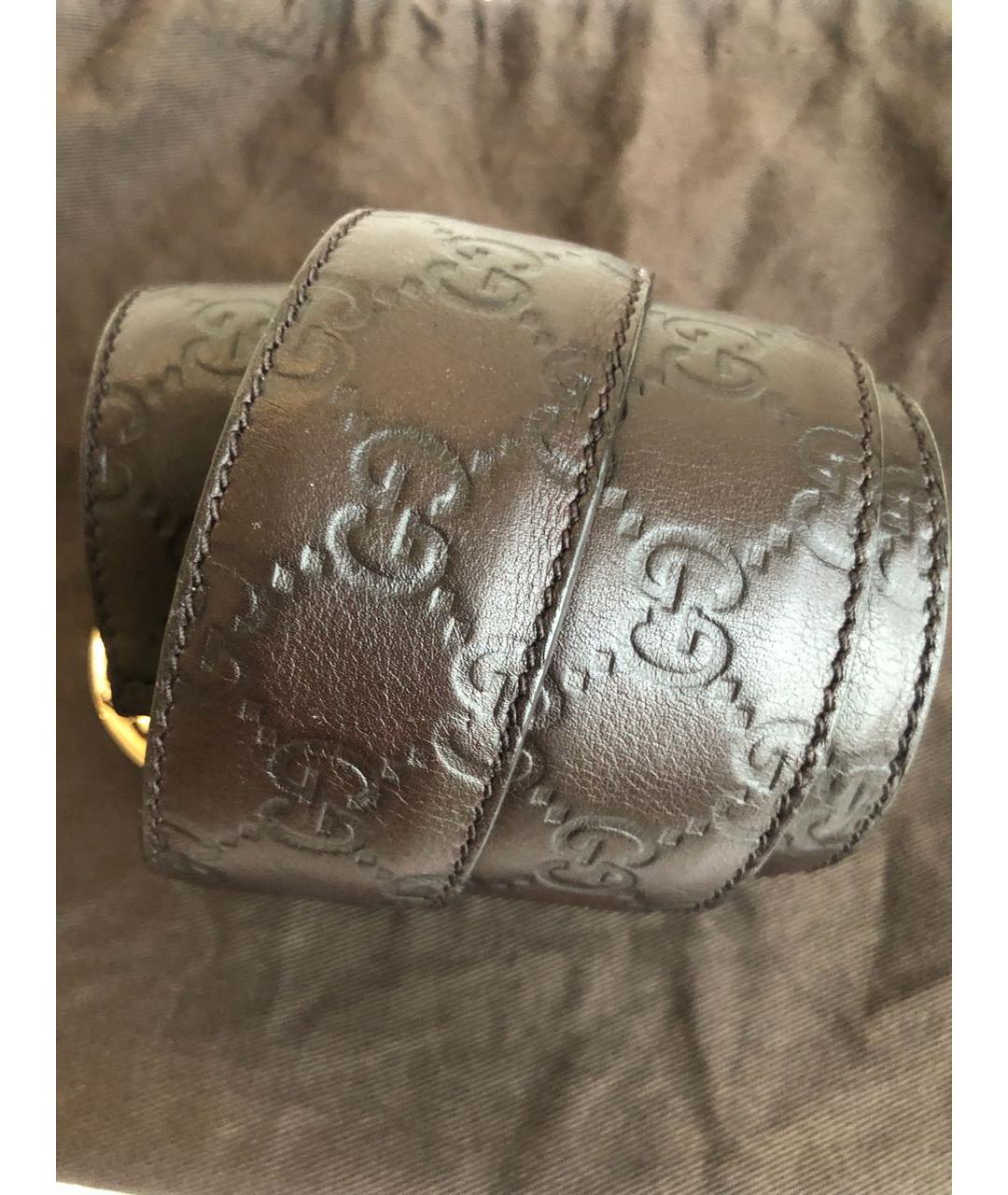 GUCCI Коричневый кожаный ремень, фото 7