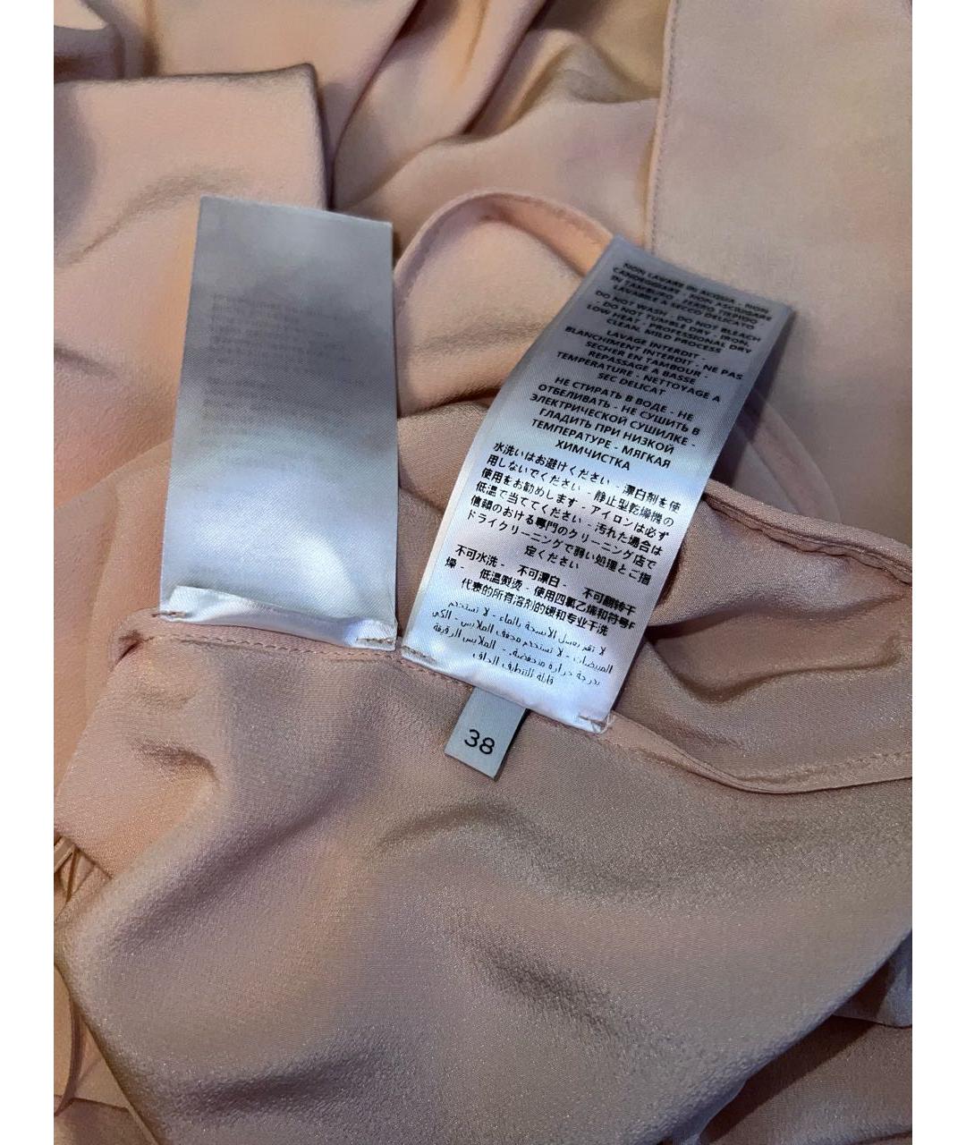 STELLA MCCARTNEY Бежевое шелковое коктейльное платье, фото 4