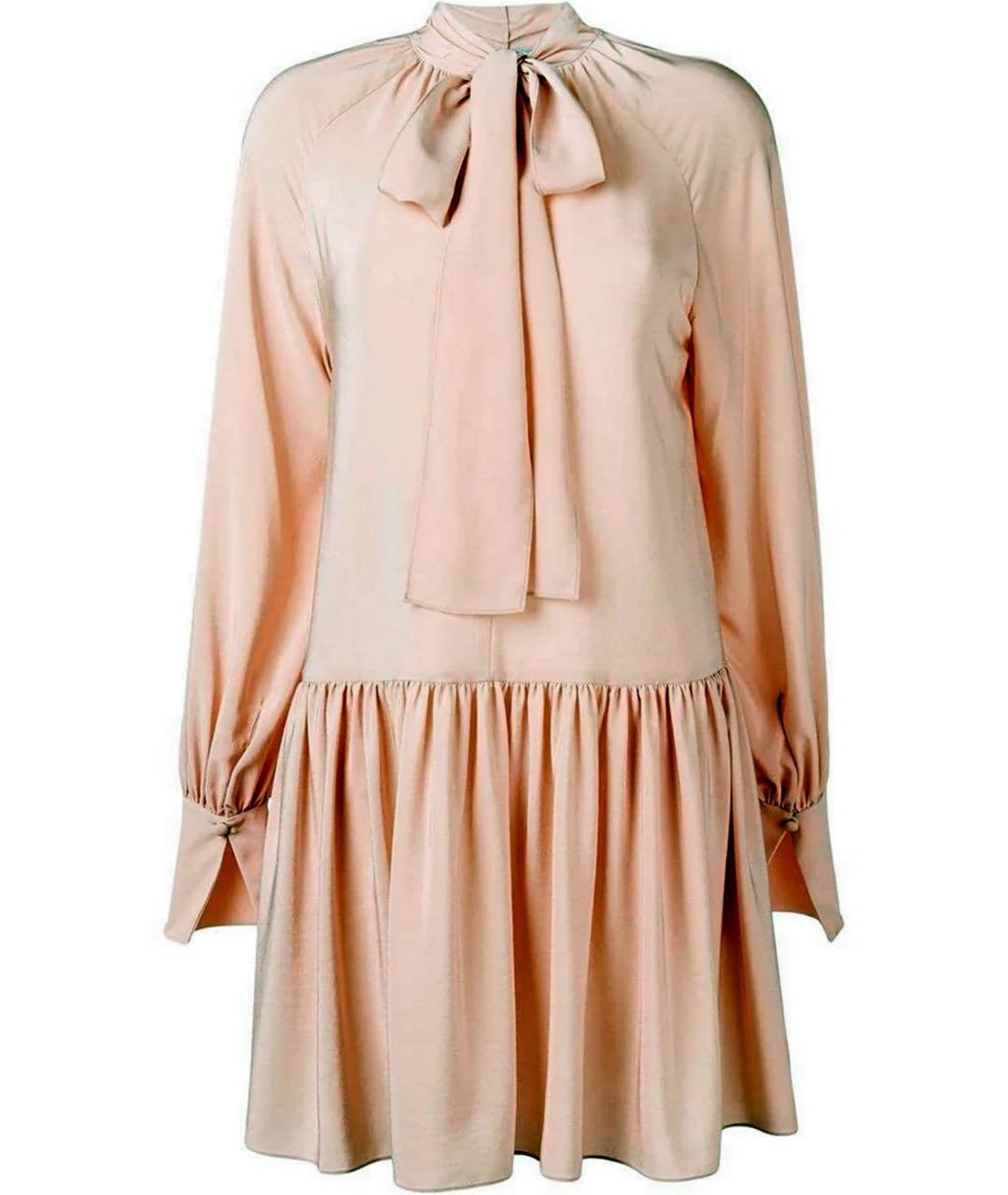 STELLA MCCARTNEY Бежевое шелковое коктейльное платье, фото 9