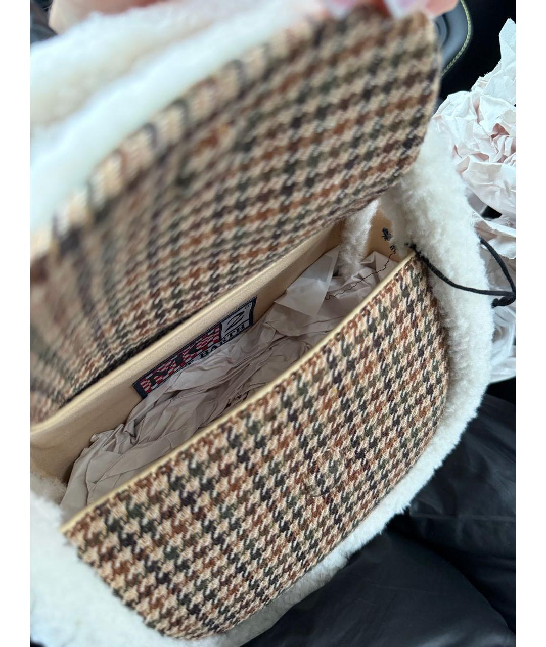 MC2 SAINT BARTH Коричневая жаккардовая сумка через плечо, фото 5