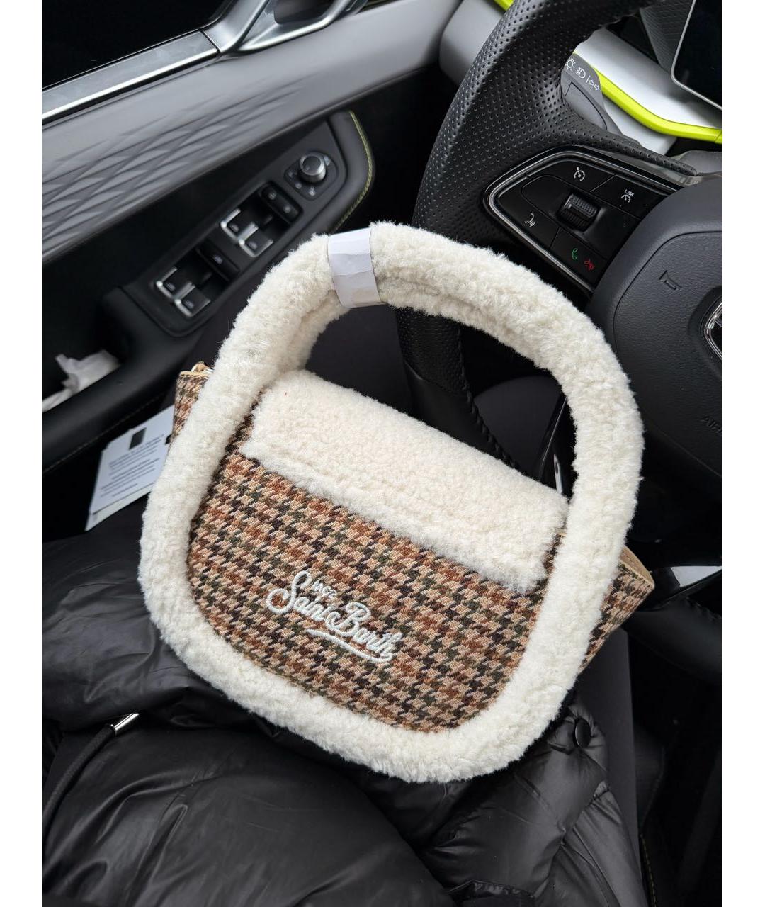 MC2 SAINT BARTH Коричневая жаккардовая сумка через плечо, фото 3