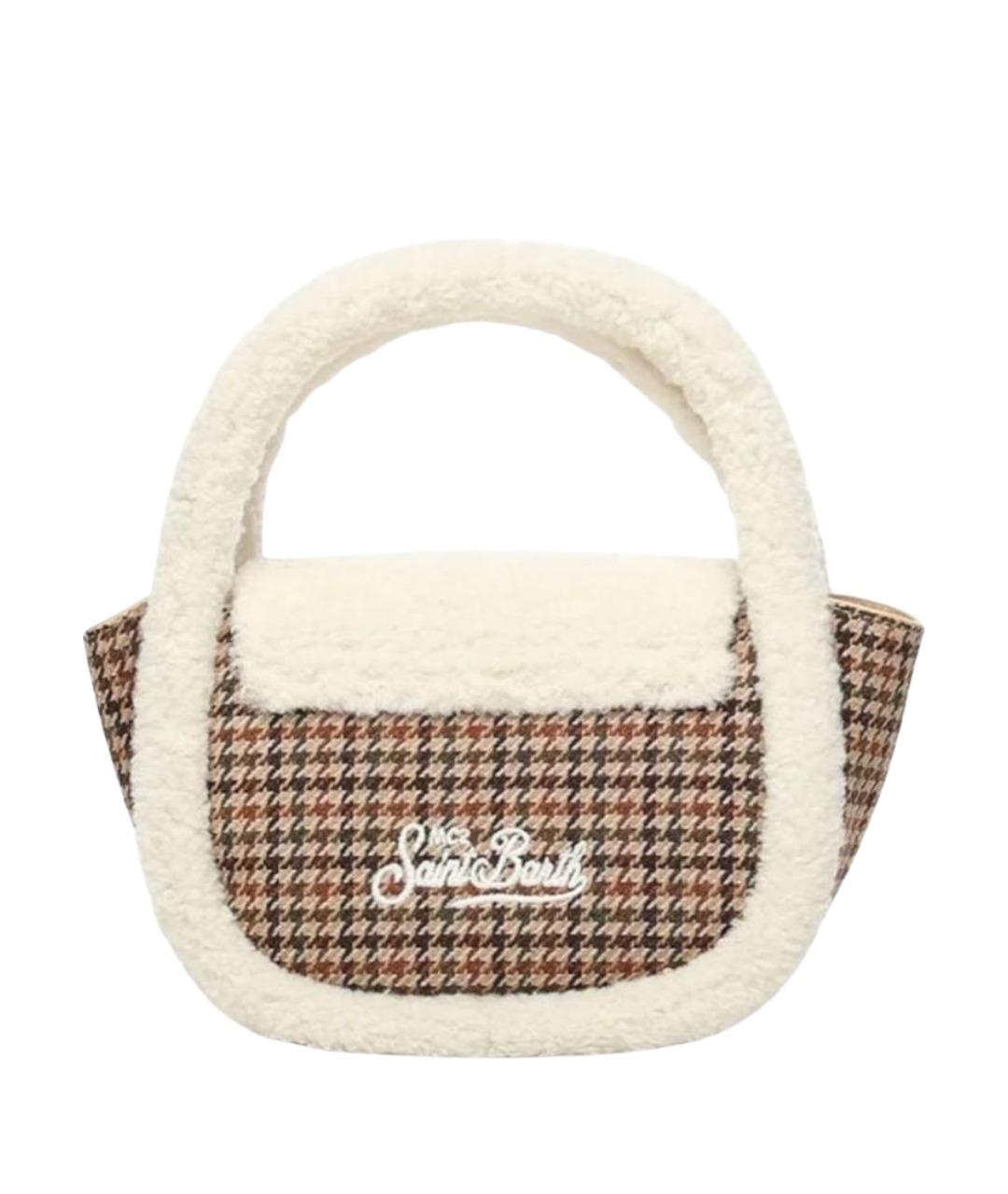 MC2 SAINT BARTH Коричневая жаккардовая сумка через плечо, фото 1