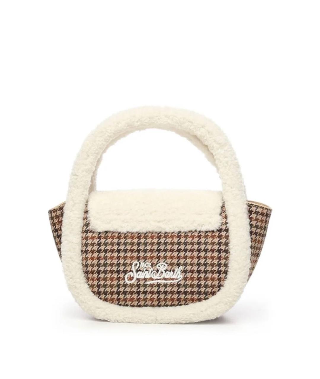 MC2 SAINT BARTH Коричневая жаккардовая сумка через плечо, фото 7