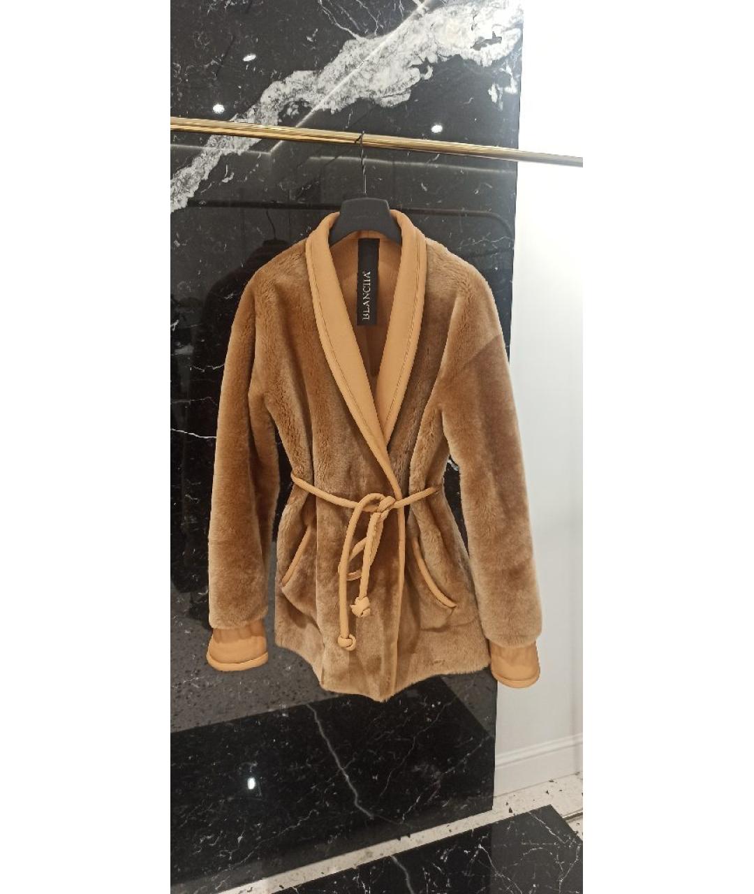 BLANCHA Коричневая замшевая дубленка, фото 5