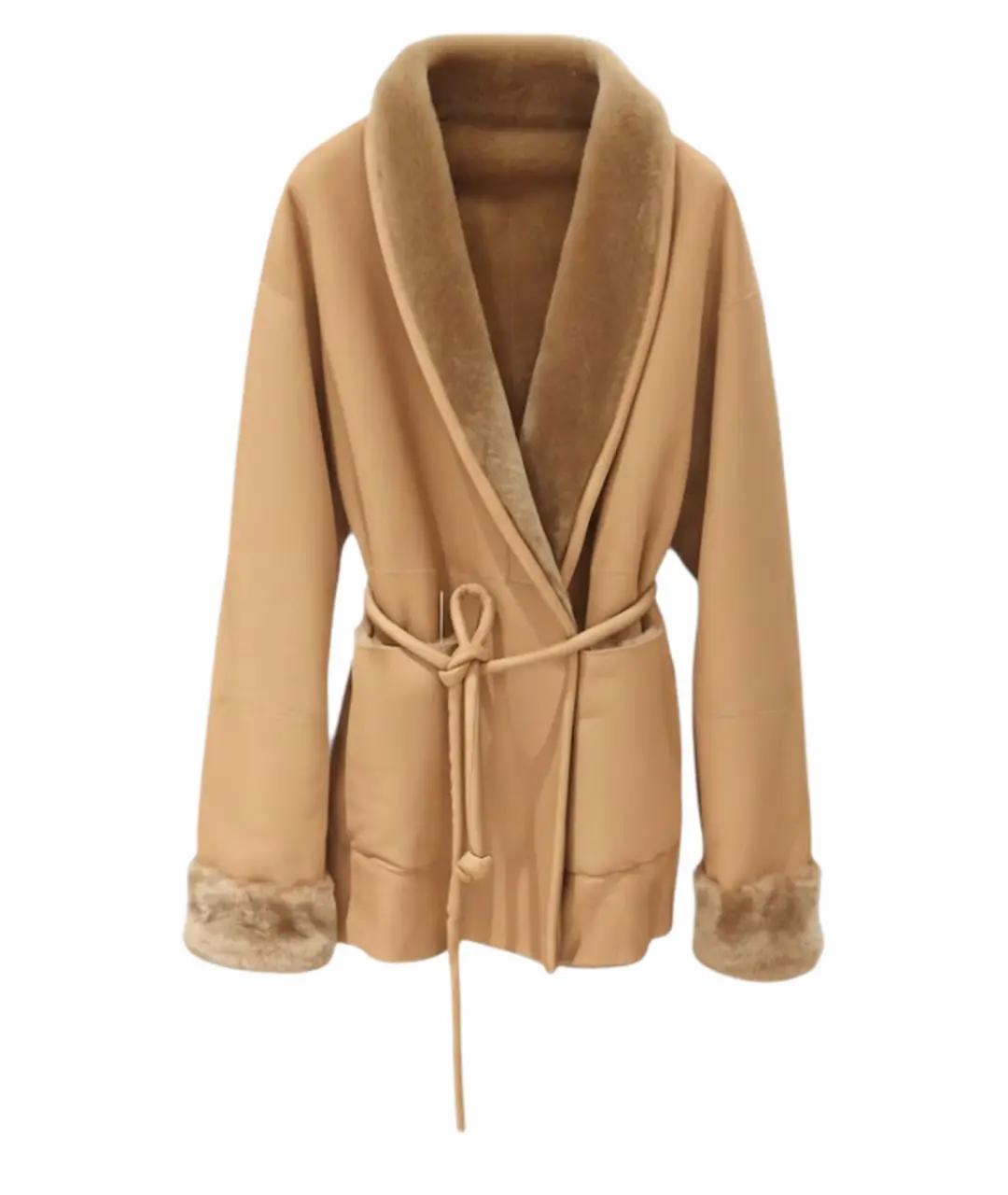 BLANCHA Коричневая замшевая дубленка, фото 1