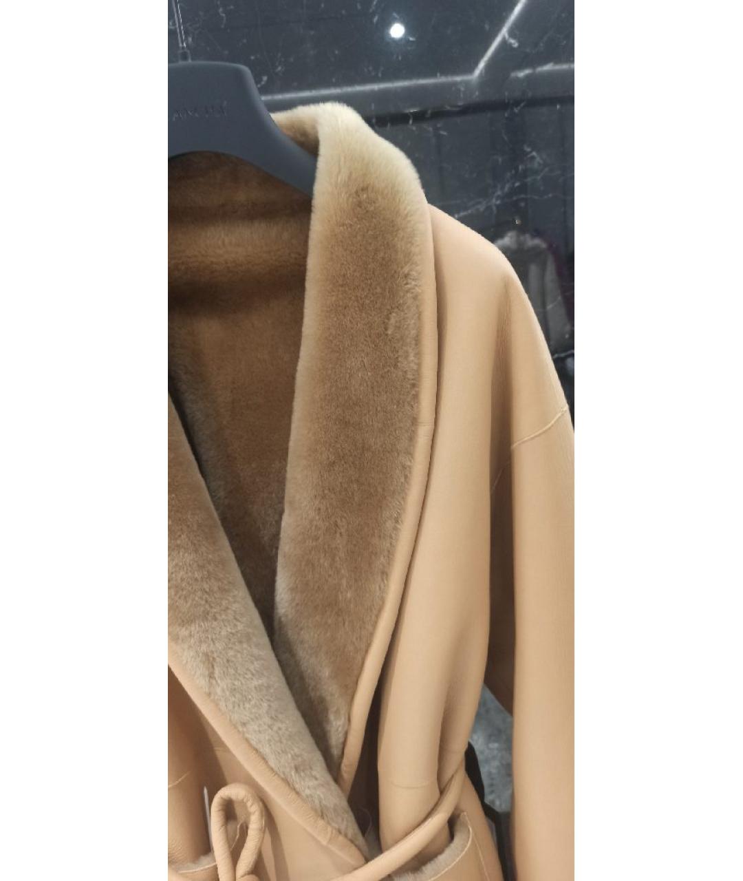 BLANCHA Коричневая замшевая дубленка, фото 6
