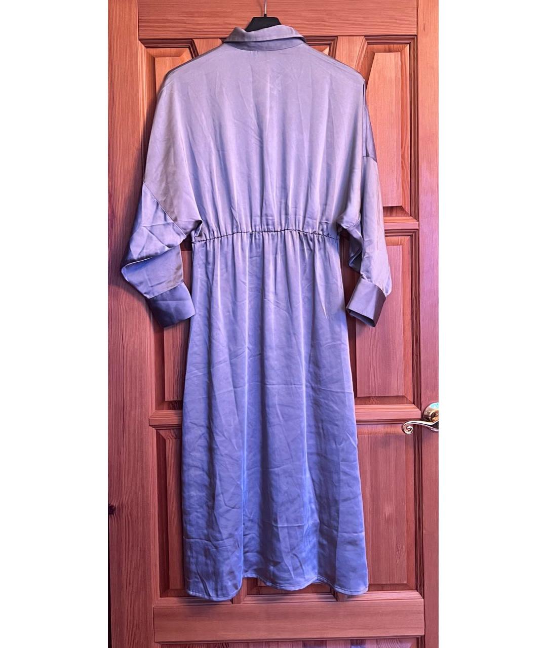 MAX MARA Голубое повседневное платье, фото 2