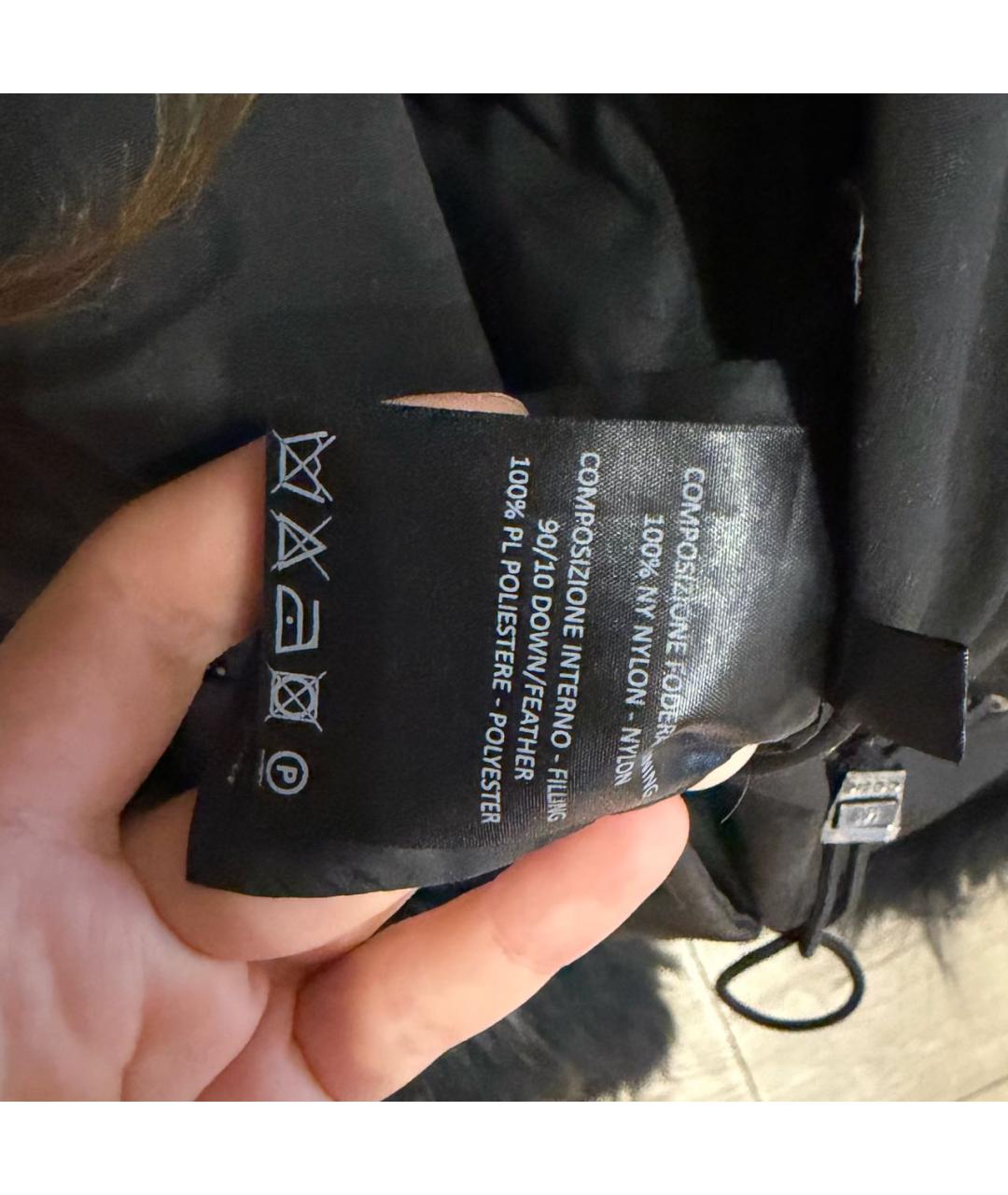 DIEGO M Черная меховая парка, фото 5