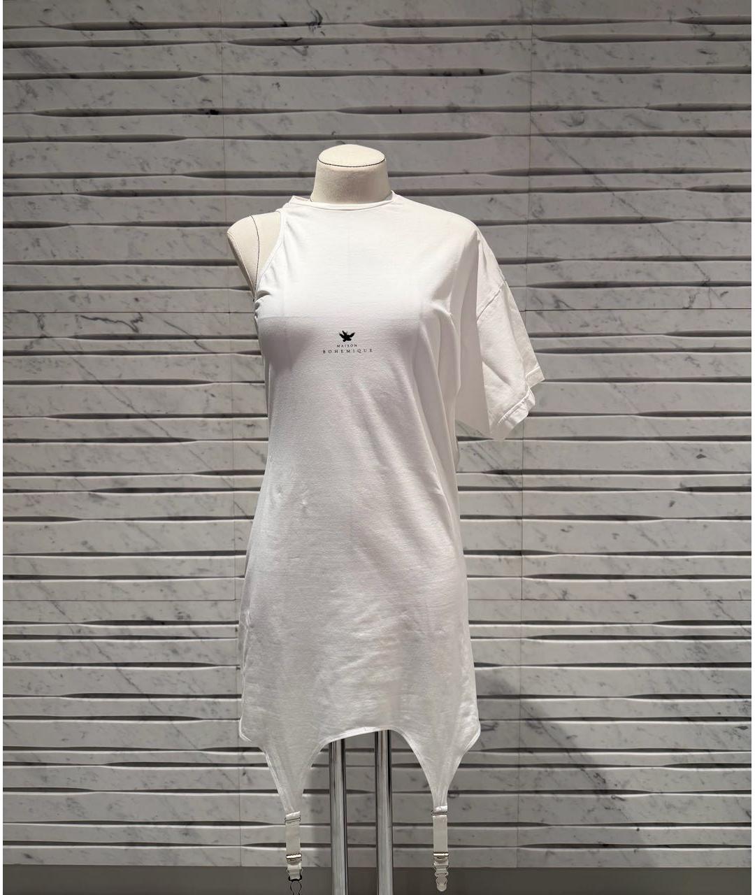 BOHEMIQUE Белое хлопковое повседневное платье, фото 7