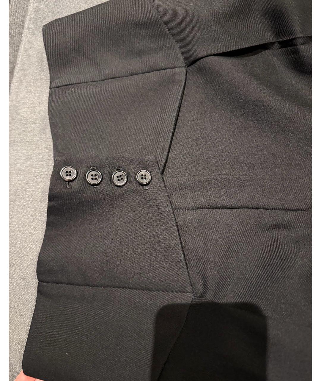 SAINT LAURENT Черные прямые брюки, фото 3