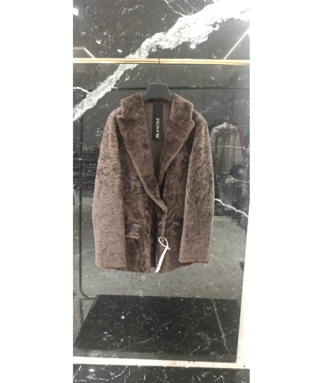 BLANCHA Коричневая дубленка, фото 2