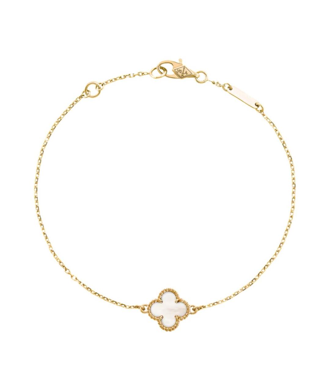 VAN CLEEF & ARPELS Белый браслет из желтого золота, фото 4