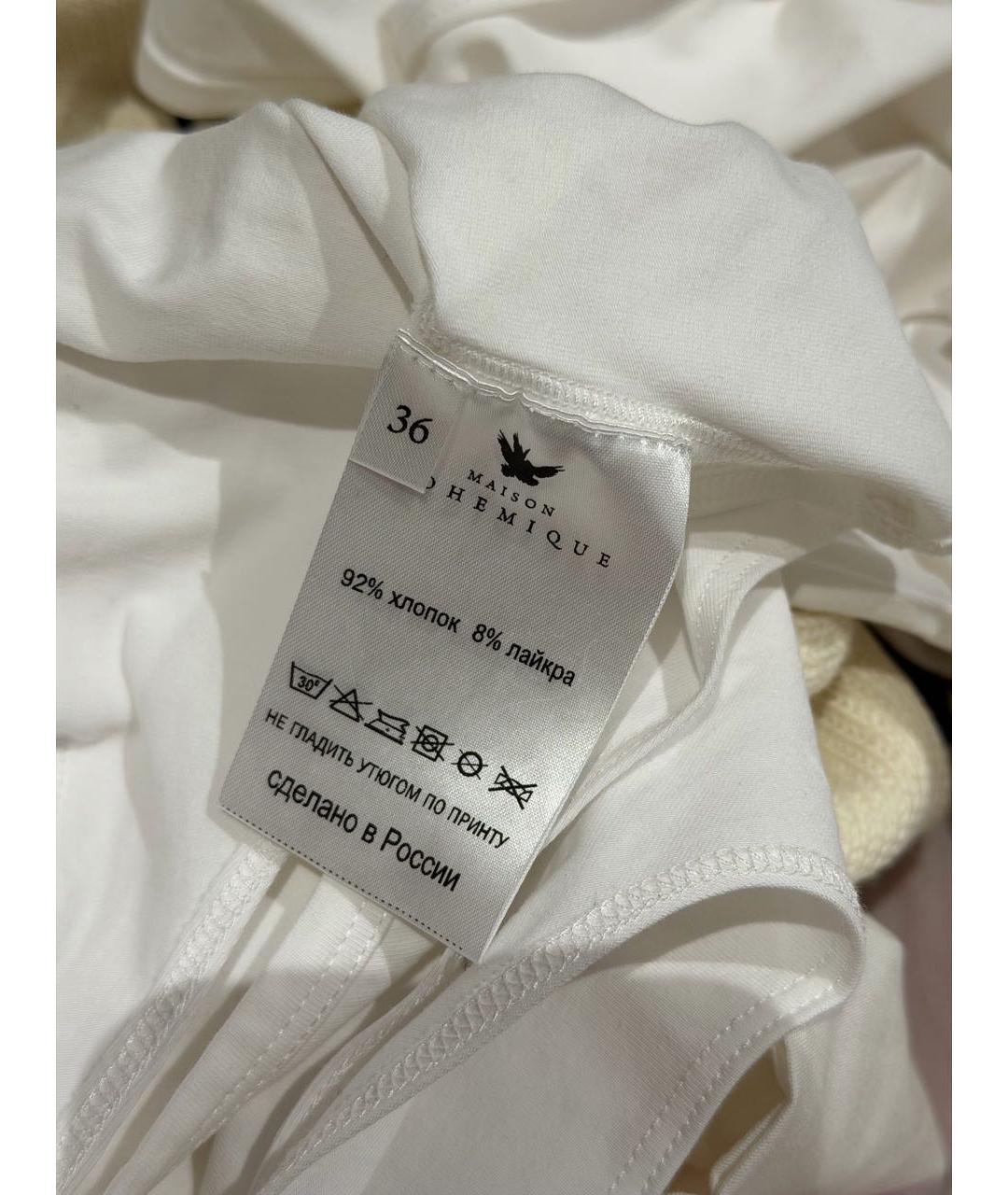 BOHEMIQUE Белая хлопковая майка, фото 5