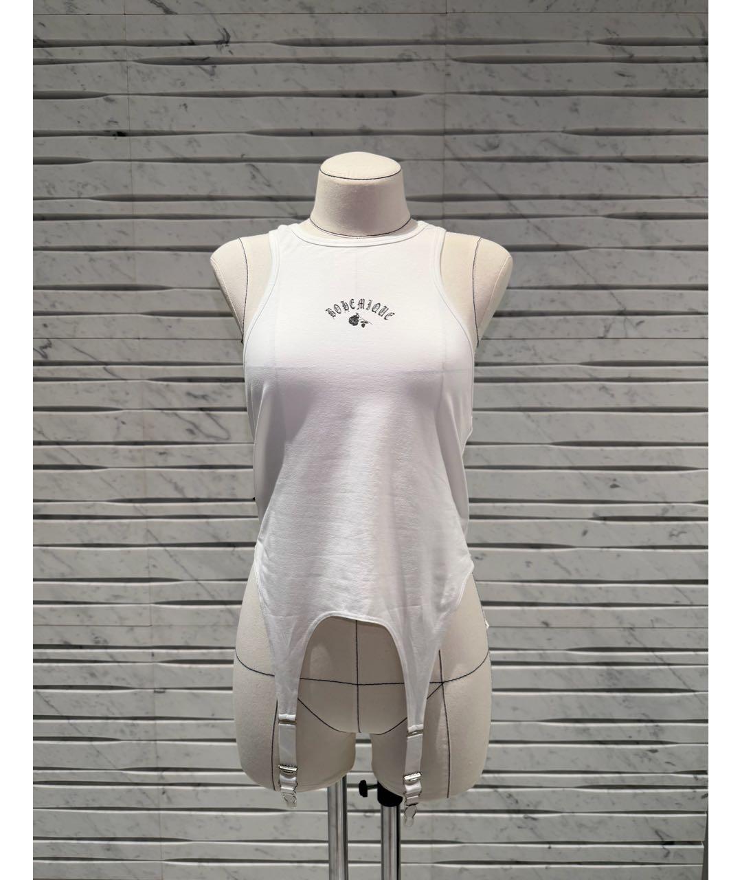 BOHEMIQUE Белая хлопковая майка, фото 7