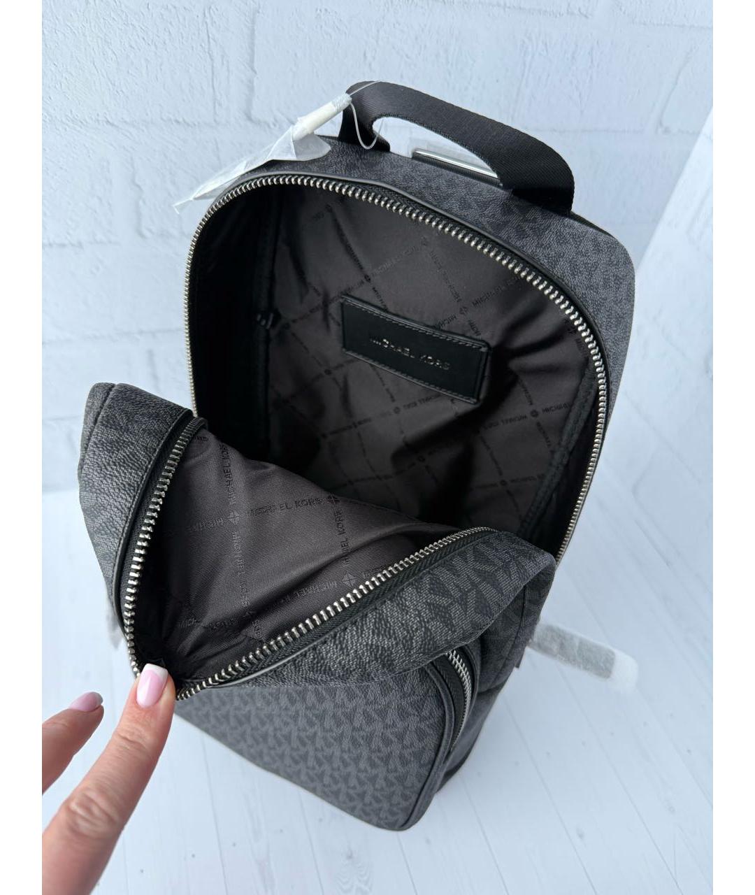 MICHAEL KORS Черный рюкзак, фото 4
