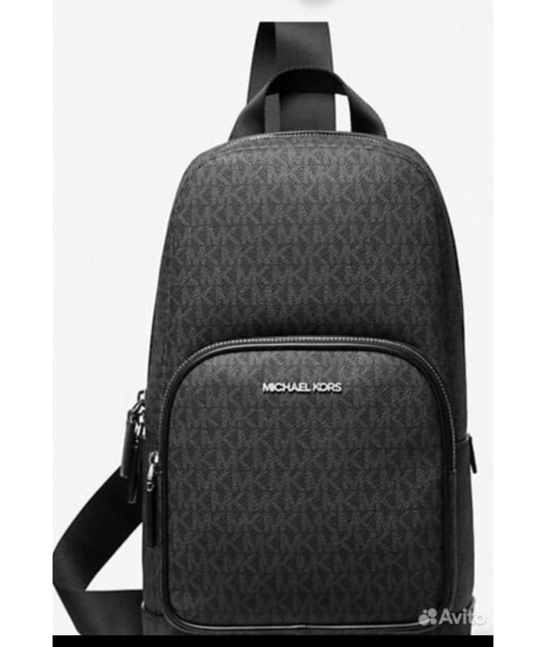 MICHAEL KORS Черный рюкзак, фото 8