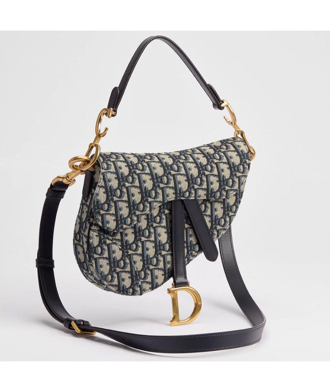 CHRISTIAN DIOR Синяя сумка через плечо, фото 3